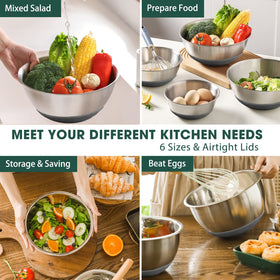 Umite Chef 7-quart mixing bowl handles large batters and salads.