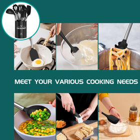Umite Chef 15pc silicone set with holder keeps kitchen organized