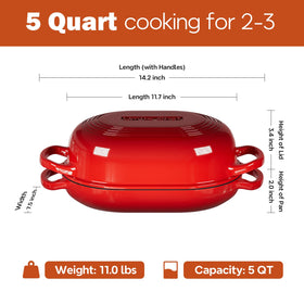 Umite Chef bread sling for safe transfer from oven to table.