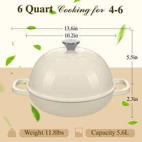 Umite Chef versatile pot ideal for bread, roasts, braises, and stews.