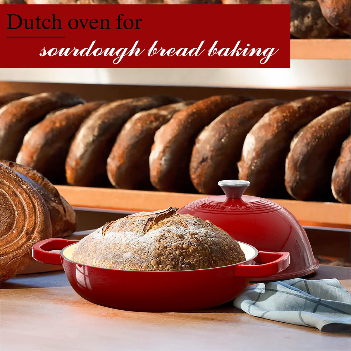 Umite Chef compatible with gas, electric, induction, and halogen cooktops.