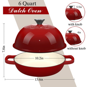 Umite Chef cotton potholders included for safe handling of hot cookware.