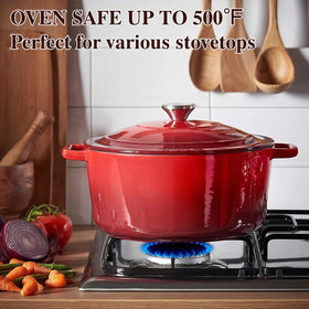 Umite Chef cotton potholders included protect hands when handling hot cookware.
