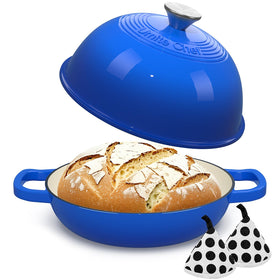Umite Chef dark blue enamel finish adds stylish kitchen presence