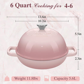 Umite Chef dish-to-table ready pot transitions from oven to table.