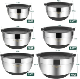 Umite Chef bowls are dishwasher safe for easy cleanup.