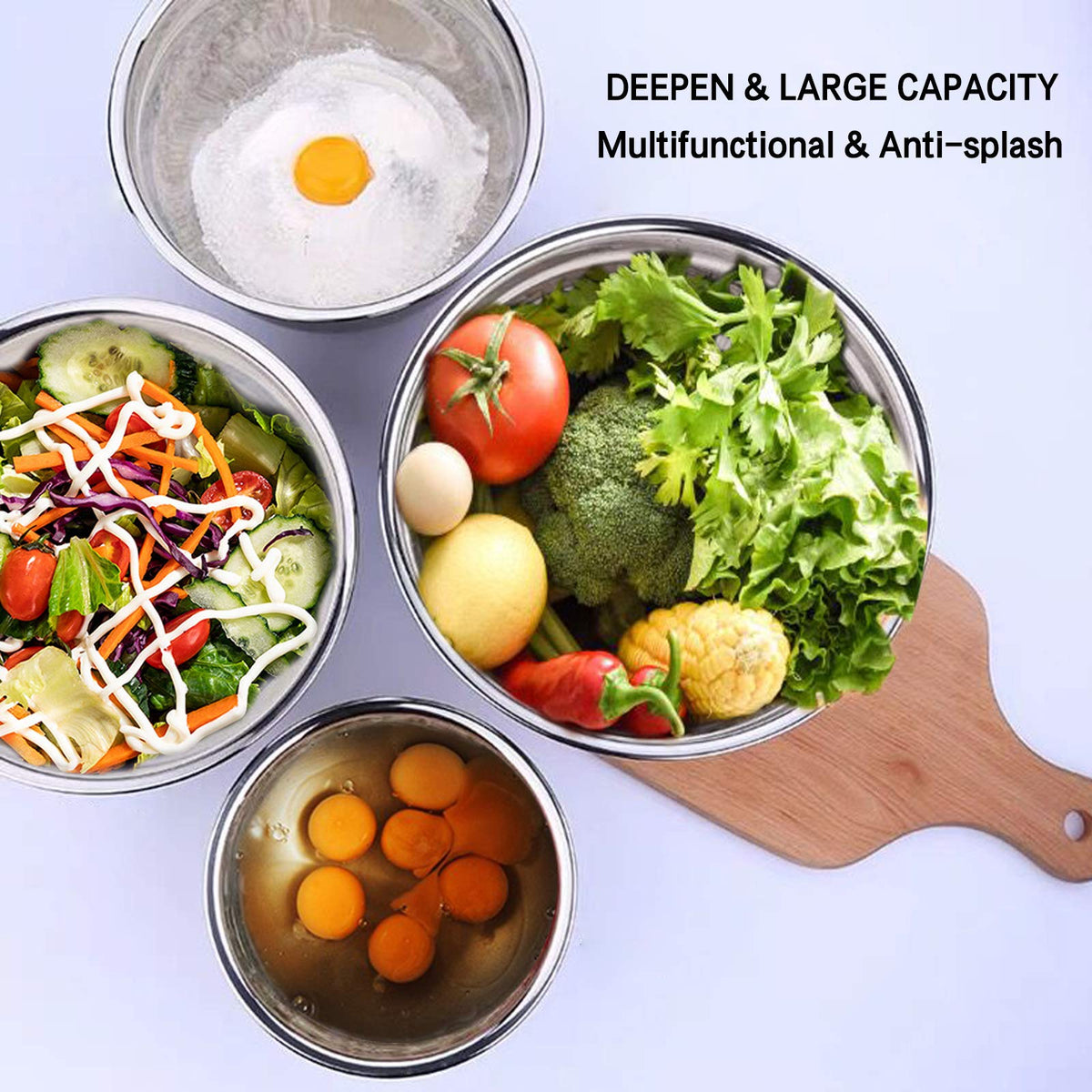 Umite Chef dishwasher-safe bowls streamline cleanup after cooking.