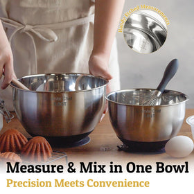 Umite Chef bowls are dishwasher-safe up to 140F for easy cleanup.