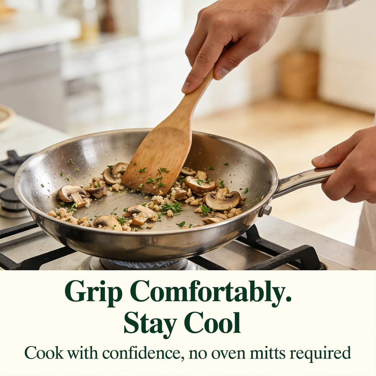 Umite Chef dishwasher-safe pan for quick cleanup after meals