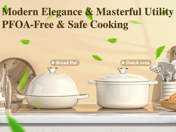 Umite Chef dome lid concentrates steam to improve crust texture during home bread baking.