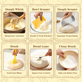 Umite Chef dough scrapers for shaping and transferring dough