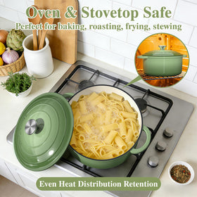 Umite Chef enamel glaze offers easy-clean surfaces.