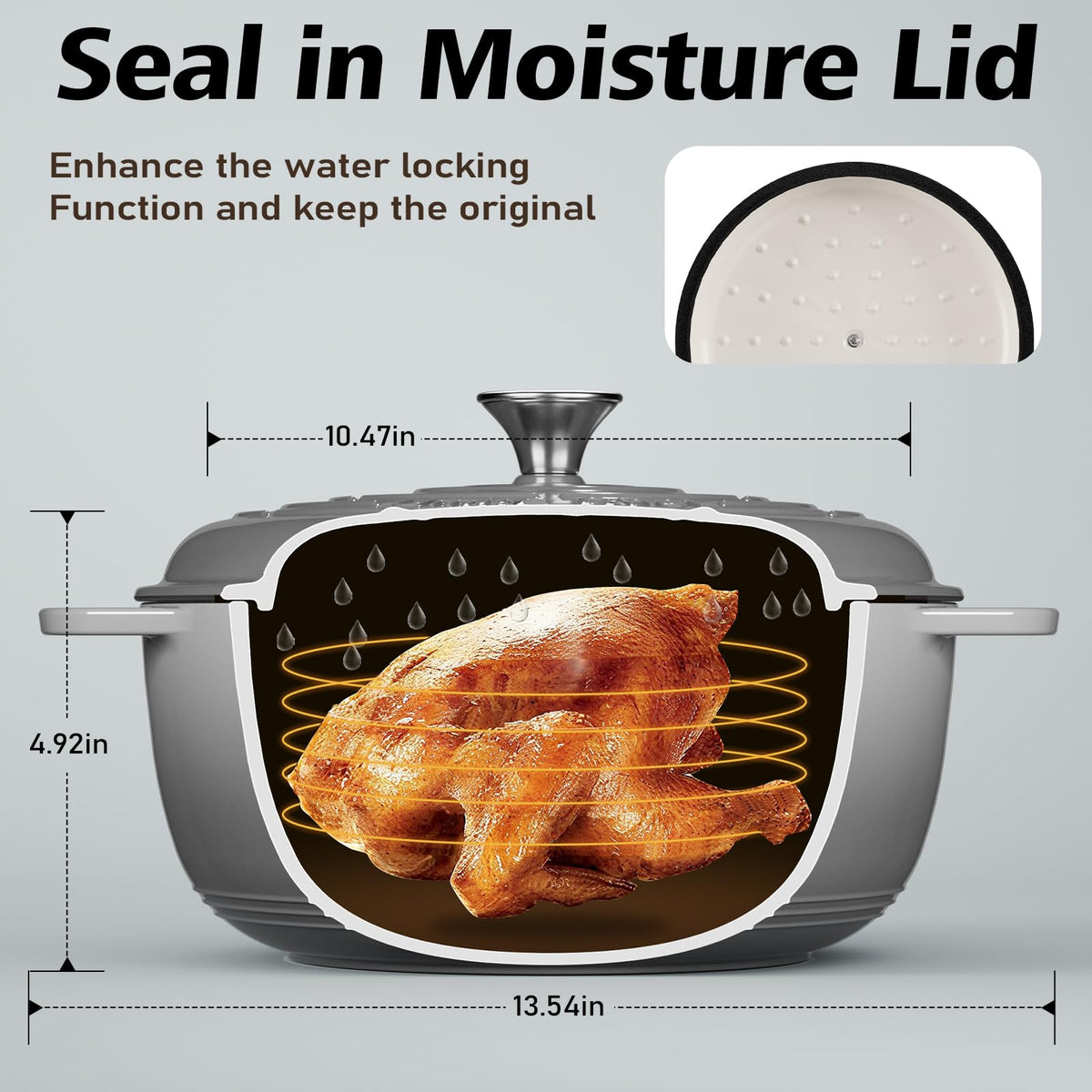 Secure, wide handles on the Umite Chef pot offer safe, comfortable lifting.