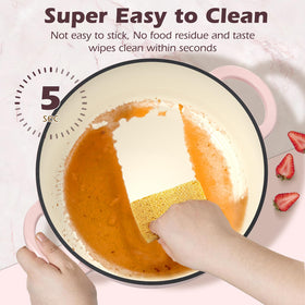 Umite Chef 7QT braises meat evenly in this enamel pot