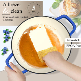 Umite Chef enamelled finish resists staining and cleans easily