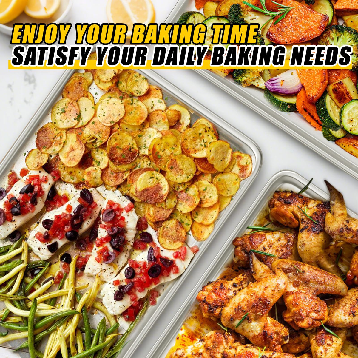 Umite Chef encapsulated rim detail aids warp resistance and easy oven removal.