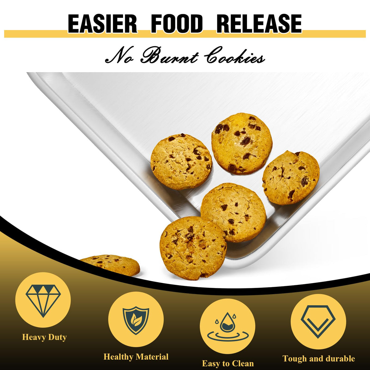 Umite Chef half sheet pan ready for roasting veggies and cookies with even results.