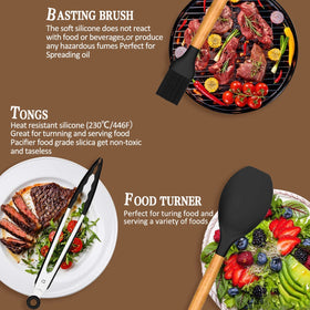 Umite Chef heat-resistant silicone withstands high-temp cooking up to 446°F