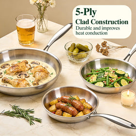 Umite Chef heavy 2.5mm pan thickness for stable heat retention