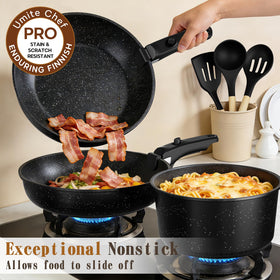 Umite Chef induction-compatible base ensures even heat on all stovetops.