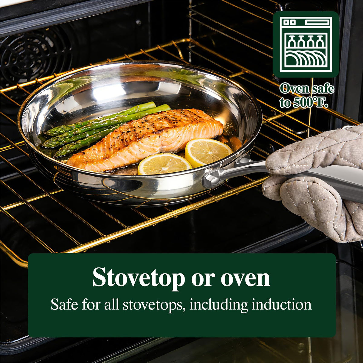 Umite Chef induction-compatible exterior ready on magnetic surface