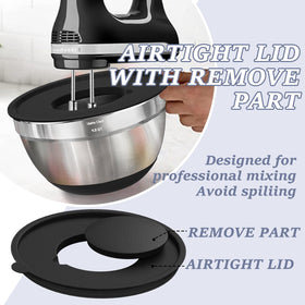 Umite Chef 4 qt inner removable lid shown for splash control.
