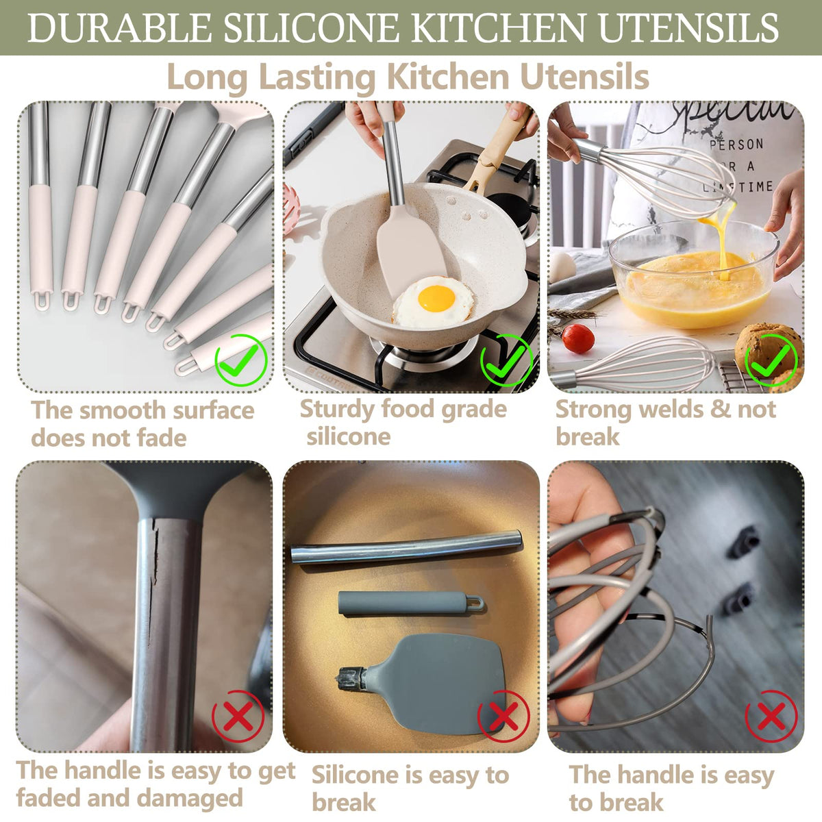 Umite Chef kitchen tongs and holder organized for easy access.