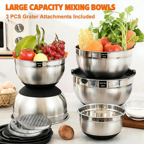 Umite Chef bowls with non-slip silicone bottoms for stable mixing