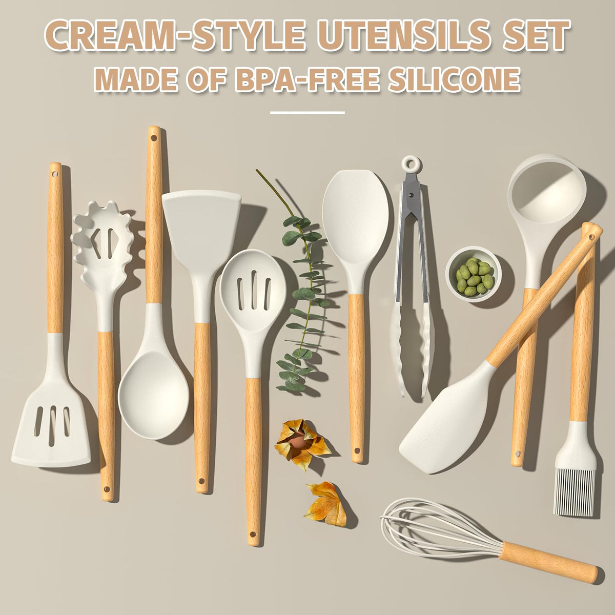 Umite Chef nonstick-friendly silicone heads prevent scratching on pans.