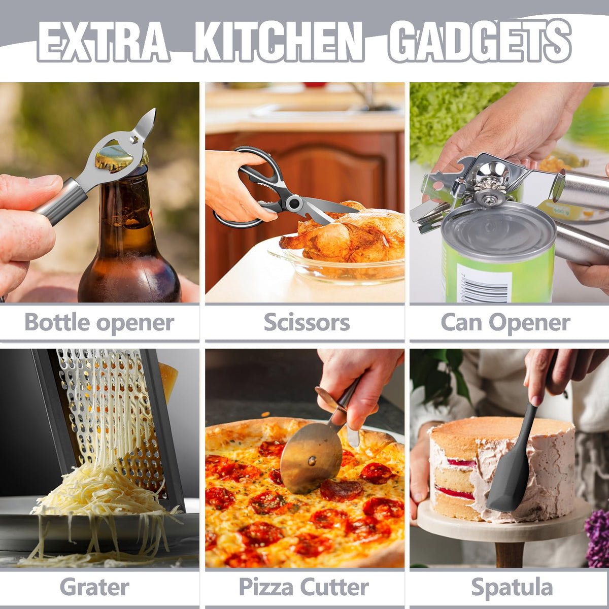 Umite Chef odorless BPA-free silicone preserves flavors and cleanliness.