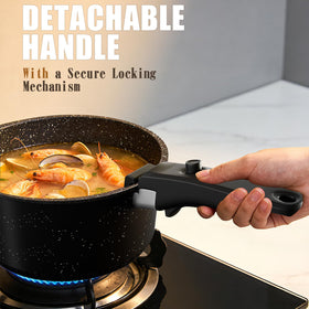 Umite Chef oven-safe up to 500°F lets you finish dishes in the oven.
