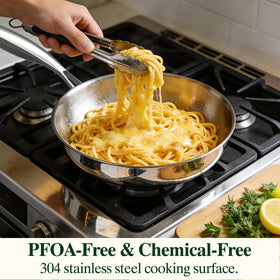 Umite Chef oven-safe up to 500°F for stovetop-to-oven finishing