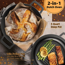 Umite Chef pan on stovetop for versatile frying and browning