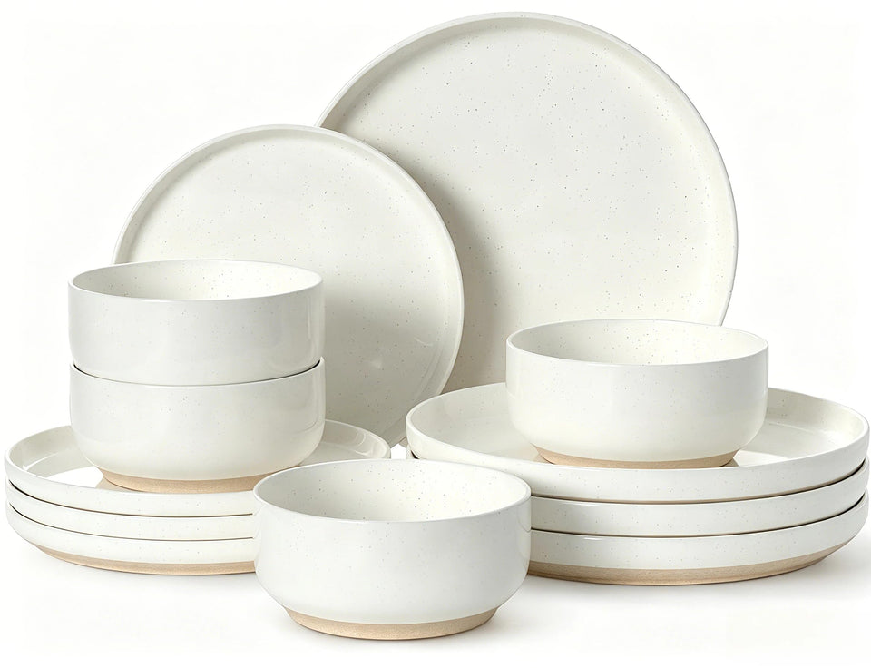 Umite Chef 12-piece plates and bowls set for everyday dining and entertaining