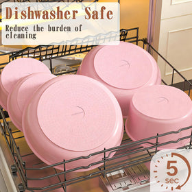 Umite Chef nesting design saves storage space when pots stack safely.
