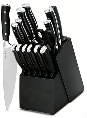 Umite Chef razor-sharp blades glide through produce for precise slicing.