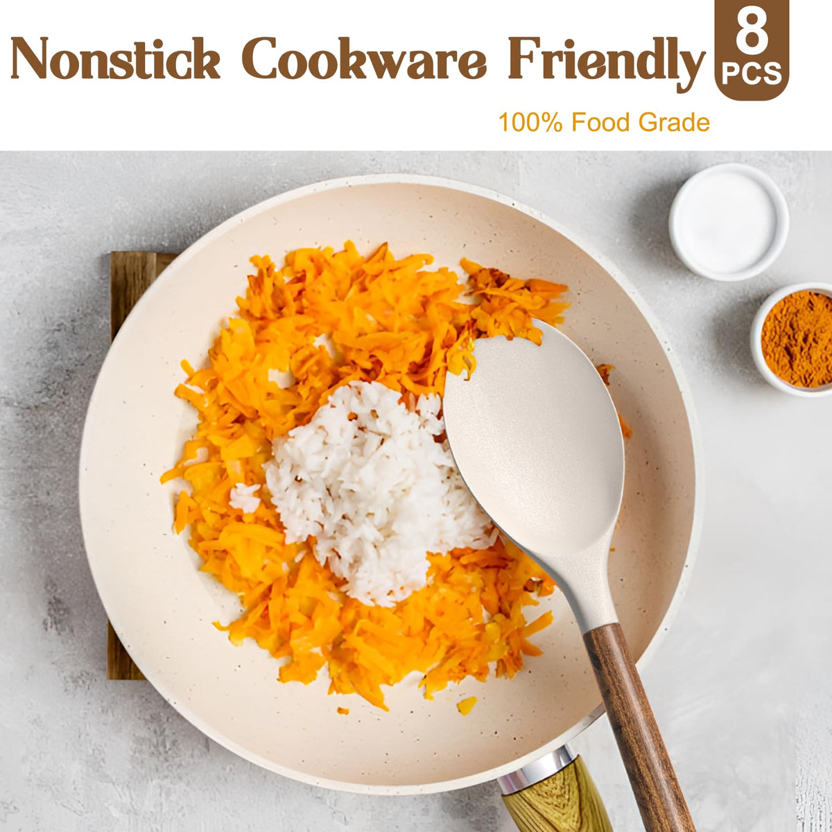 Umite Chef silicone utensils BPA-free and safe for all foods and surfaces.