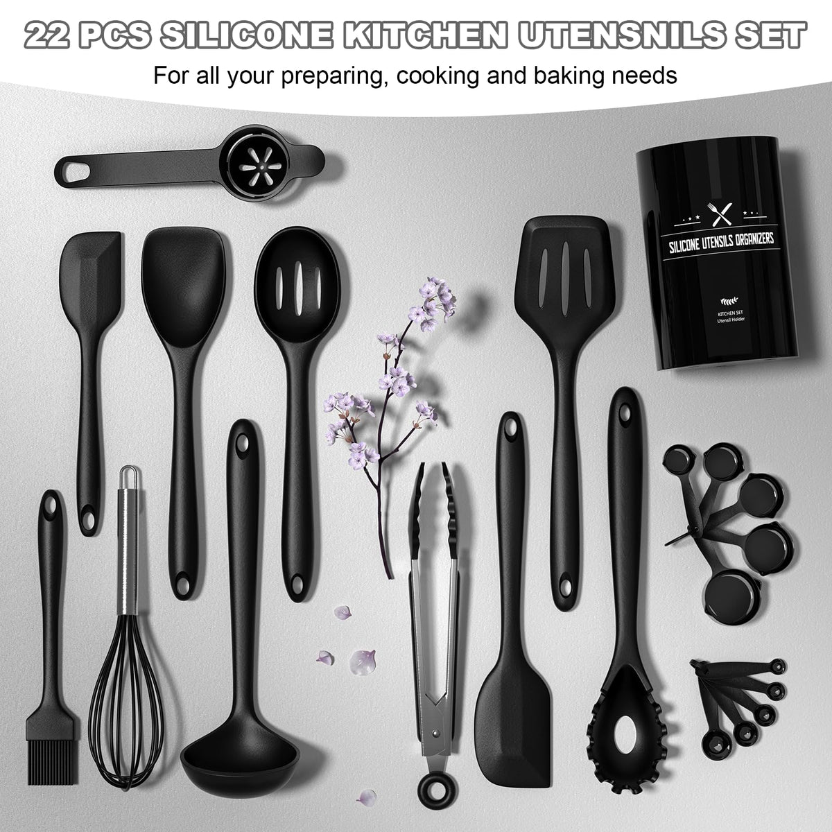 Umite Chef dishwasher-safe utensils image emphasizes easy cleaning after cooking