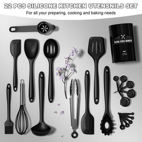 Umite Chef dishwasher-safe utensils image emphasizes easy cleaning after cooking