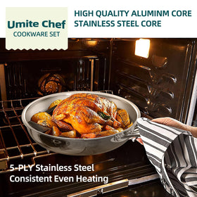 Umite Chef 8-inch skillet for easy searing and quick dinners.