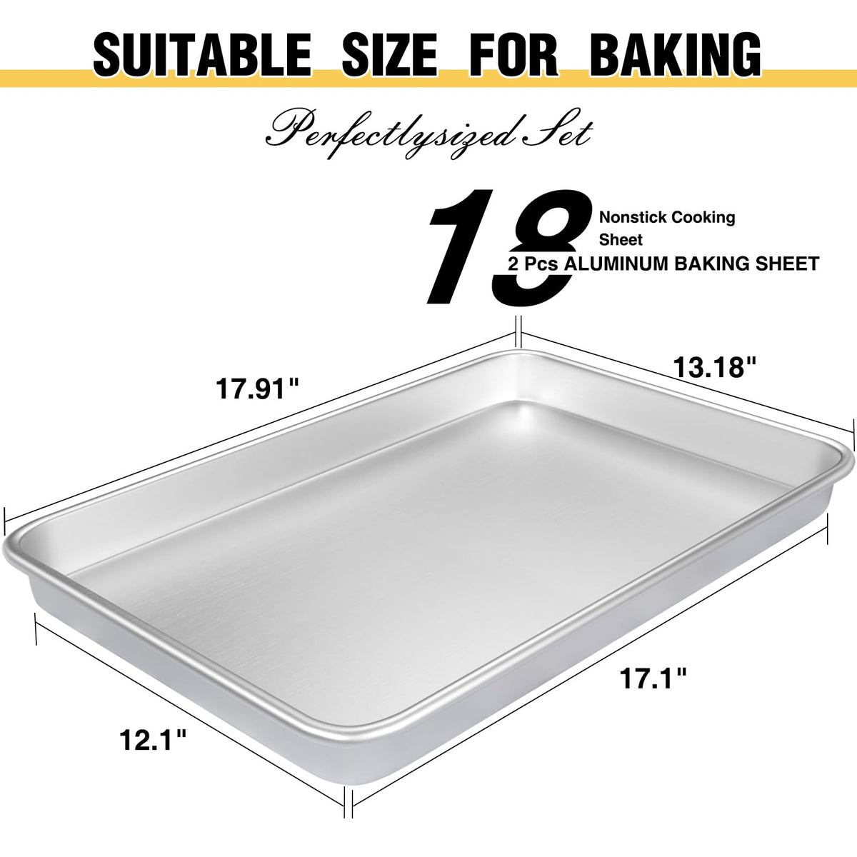 Umite Chef tall-rim sheet pan reduces splatter for safer oven use.