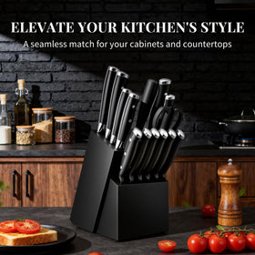 Umite Chef knives feature three rivets for balanced, durable performance.
