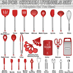 Umite Chef turner silicone head heat resistant for high-heat sautéing
