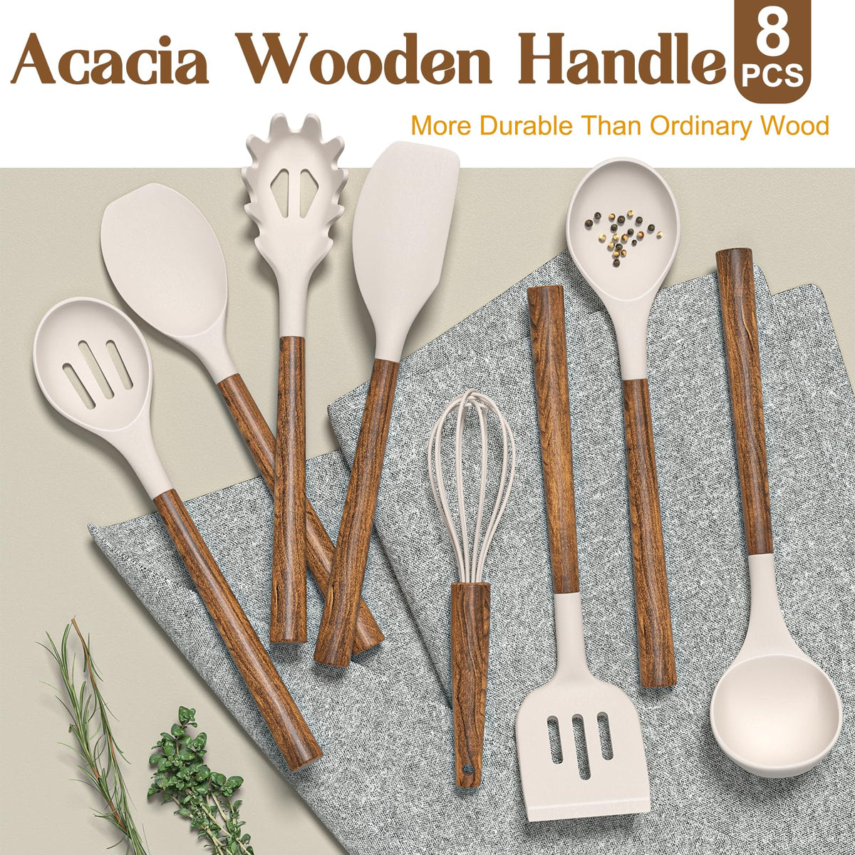 Umite Chef utensil holder included for easy organization in any kitchen.