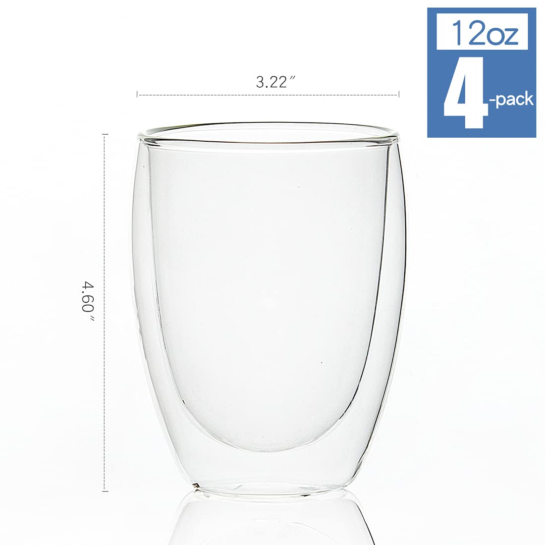 UMIZILI double-wall espresso glasses keep hot drinks warm without burning fingers