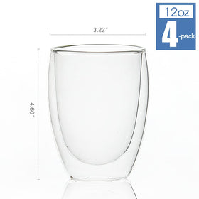 UMIZILI double-wall espresso glasses keep hot drinks warm without burning fingers