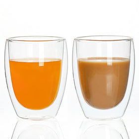 UMIZILI insulated glass mugs for coffee and desserts