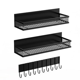 Umomi magnetic spice rack for fridge shelves offers easy access and organized storage on the side.