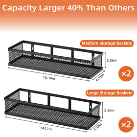 Umomi Carbon steel spice rack is durable and rust-resistant.