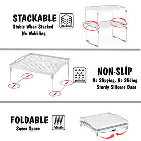 ums kitchen shelves tool-free assembly for quick setup